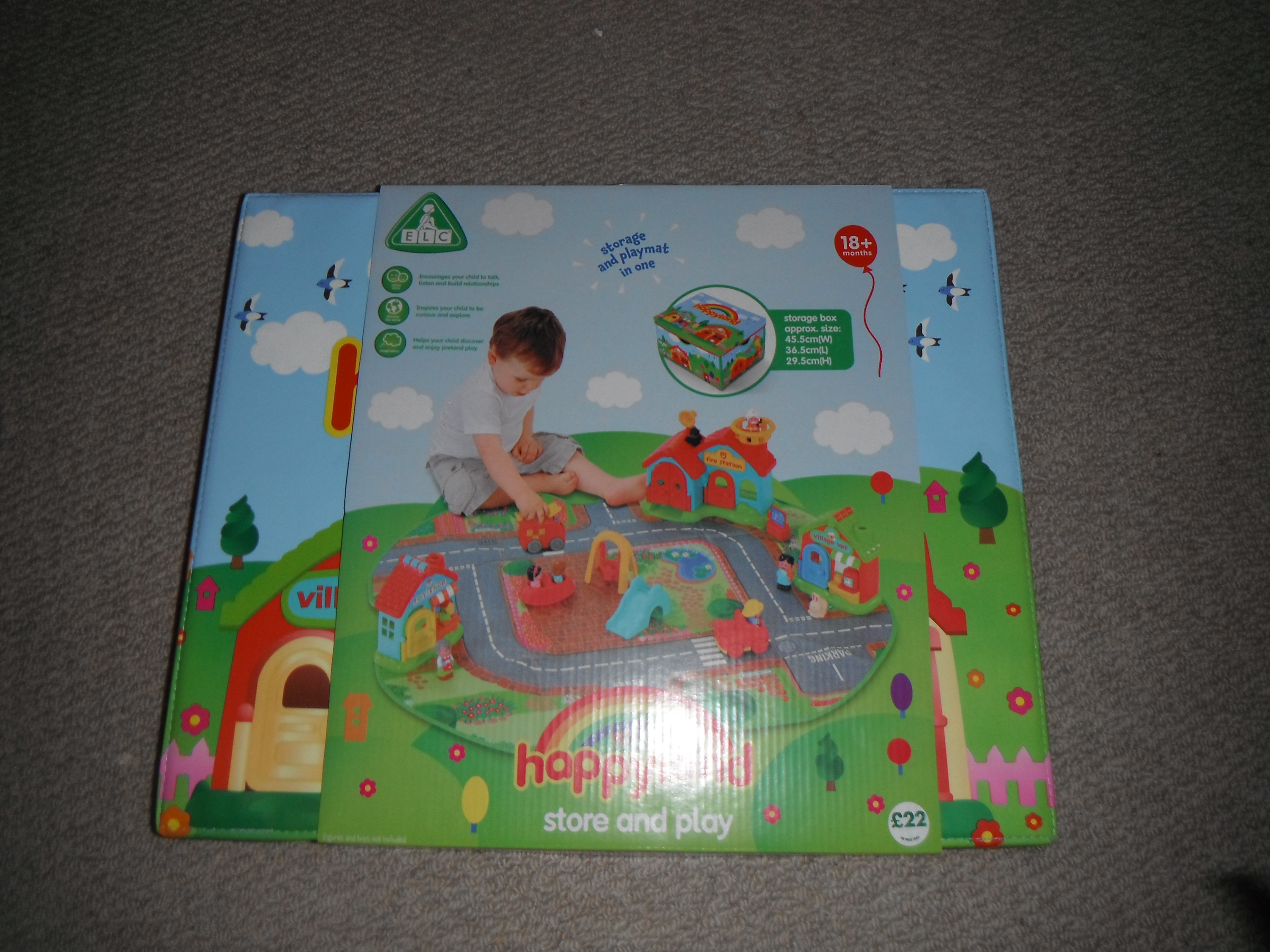 happyland store and play storage box