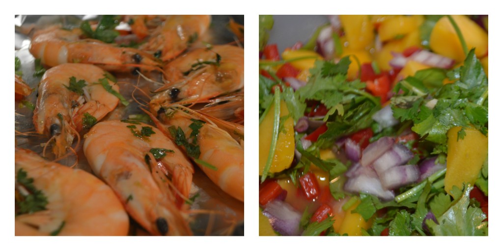 King Prawns With Mango, Chilli and Lime Salsa! RocknRollerBaby