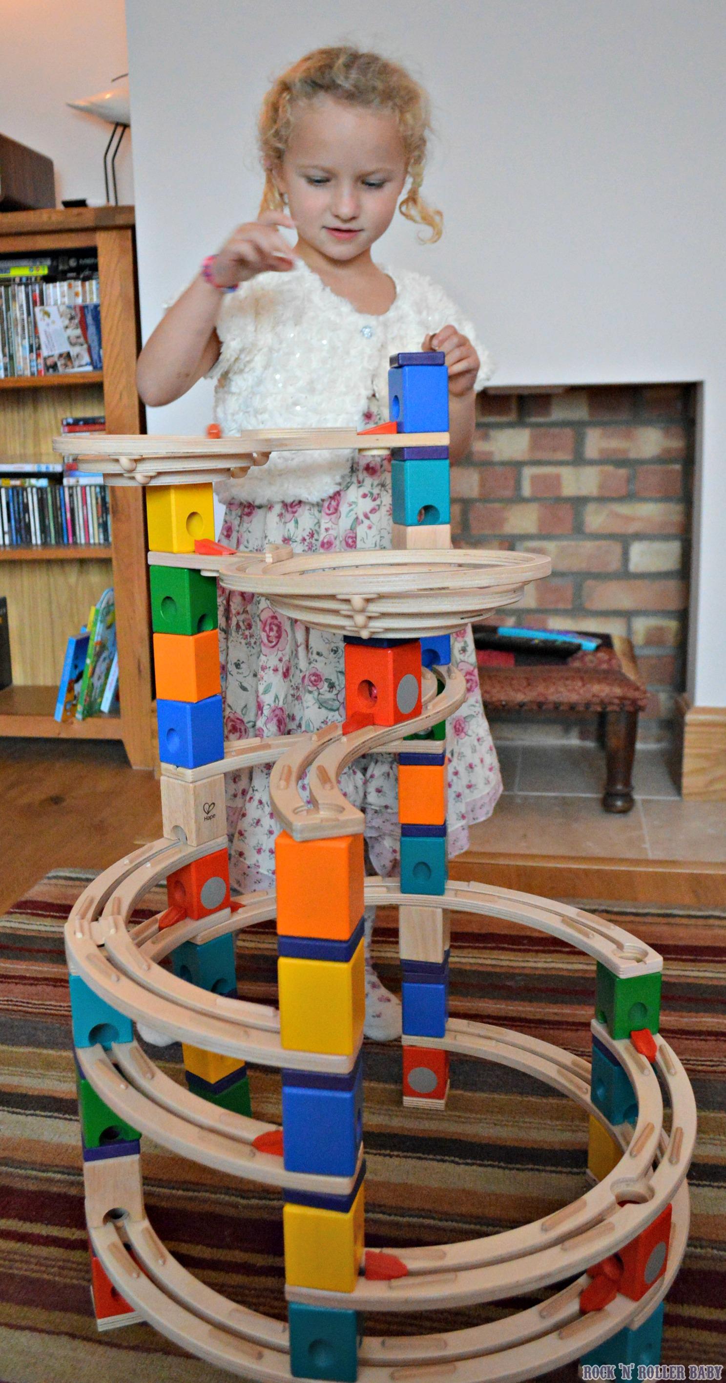 Hape Cyclone Quadrilla Marble Run Review Rocknrollerbaby